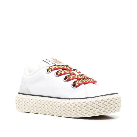 Lanvin Cotton Lace-Up Sneakers LA-8736451133652-EU35/US5