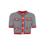 Balmain Cropped Monogram Top BA-8735233736916-40
