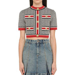 Balmain Cropped Monogram Top BA-8735233736916-40