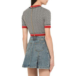 Balmain Cropped Monogram Top BA-8735233736916-40