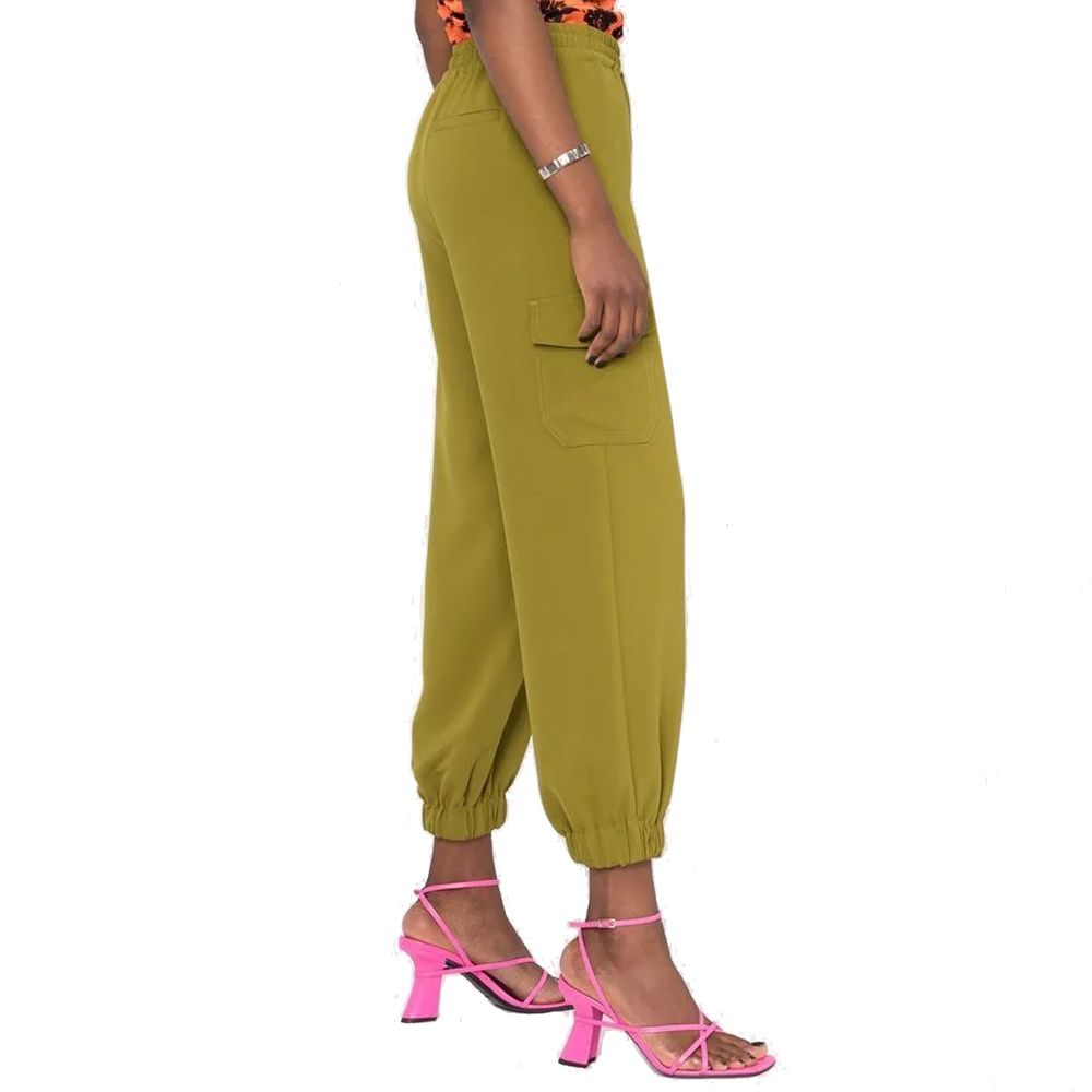 BLANCA VITA Green Elastane Cargo Pants