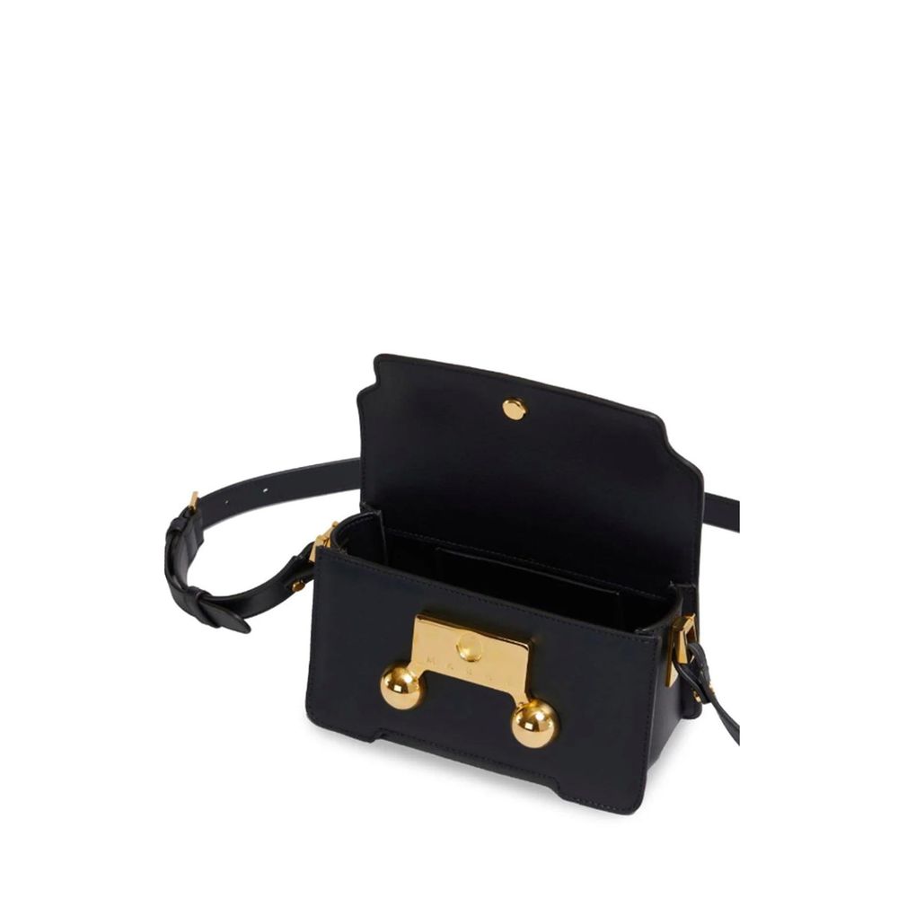 Marni Black Calfskin Belt Bag