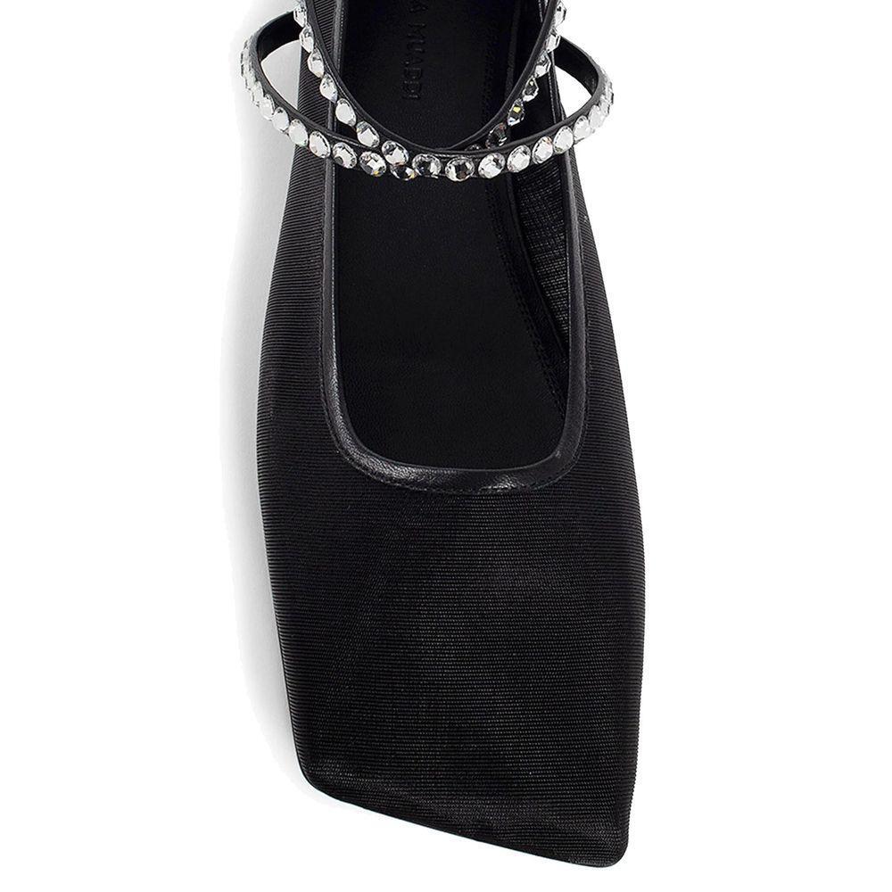Amina Muaddi Mesh Crystal Ballerina Flats AM-8802838675668-39
