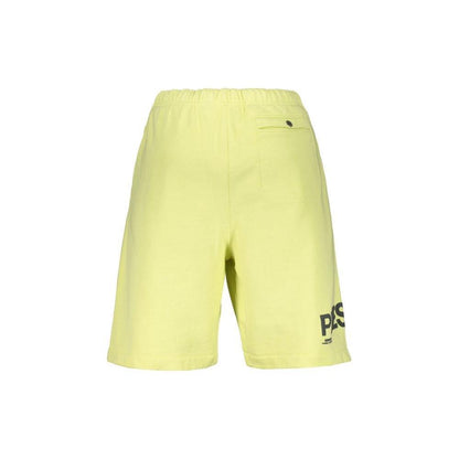 Heron Preston Yellow Cotton Bermuda Shorts