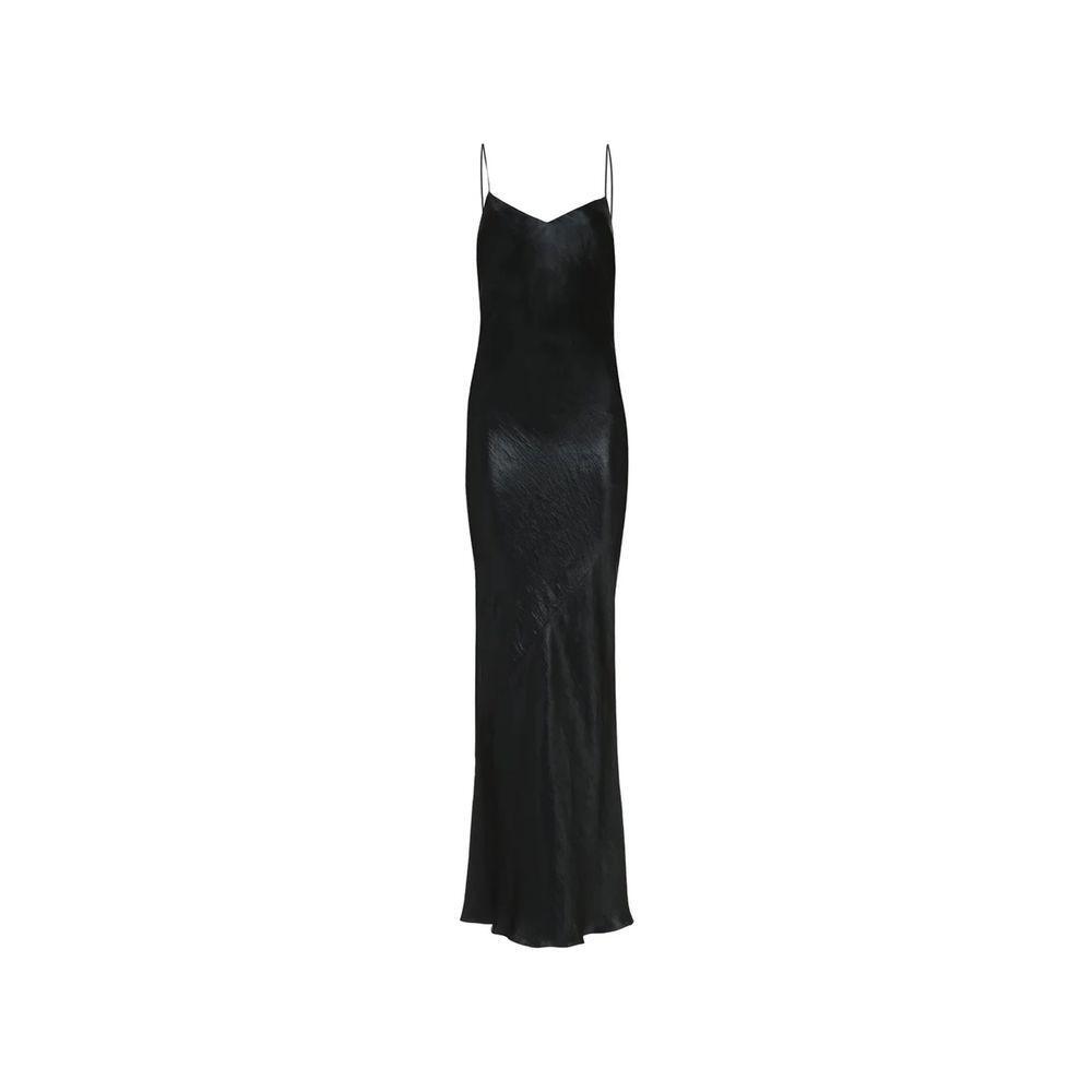 Saint Laurent Satin Long Dress SA-8735574786260-42