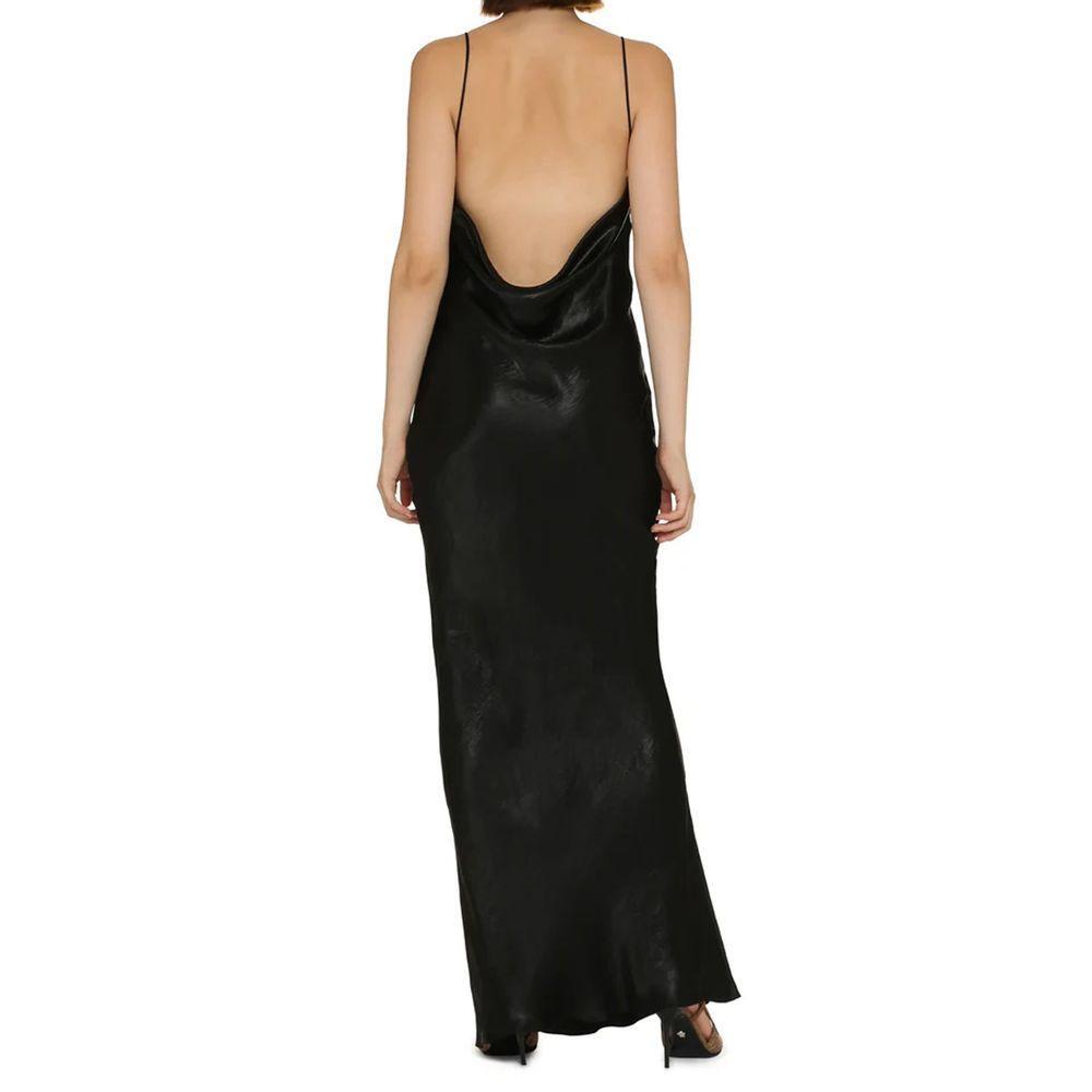 Saint Laurent Satin Long Dress SA-8735574786260-42