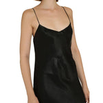 Saint Laurent Satin Long Dress SA-8735574786260-42
