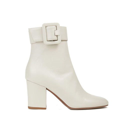 Sergio Rossi Buckled Leather Ankle Boots SE-8735587958996-EU35.5/US5.5