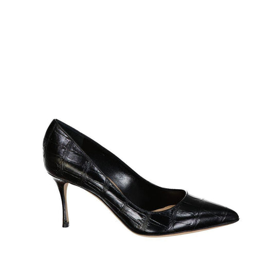 Sergio Rossi Godiva 075 Croc-Effect Leather Pumps SE-8735588745428-EU35/US5