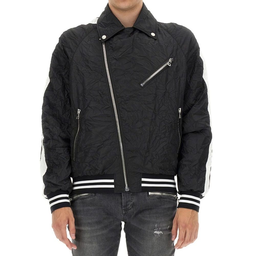 Balmain Black Polyester Bomber
