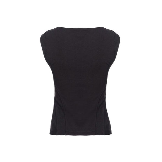 PINKO Black Viscose Tops & T-Shirt PI-15781-IT38|XS