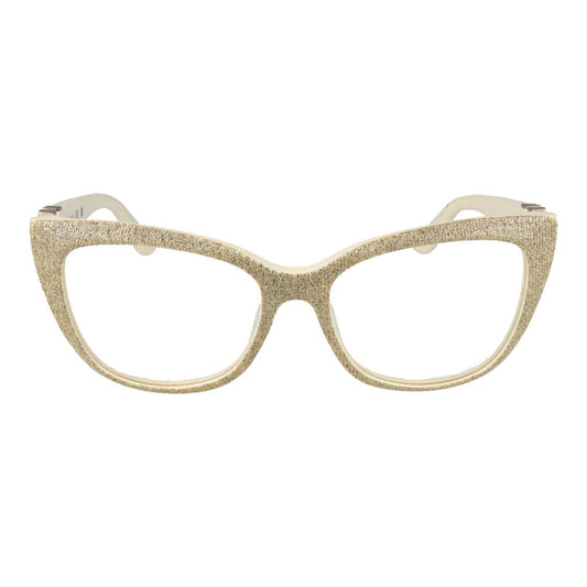 Marciano by Guess Gold Women Glasses Frame in cat eye style with gold acetate and full-rim design for women, including branded case.