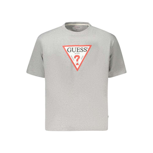 Guess Jeans Gray Organic Cotton Women T-Shirt GU-39191-XS