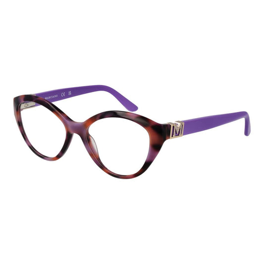 Marciano by Guess Purple Women Glasses Frame in acetate with a cat-eye style, full-rim design, model size 52-16-140.
