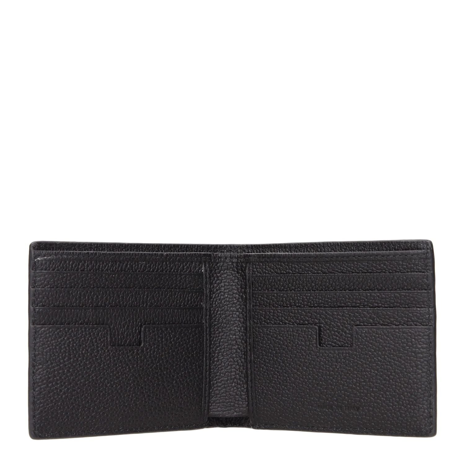 Testoni Black Leather Wallet