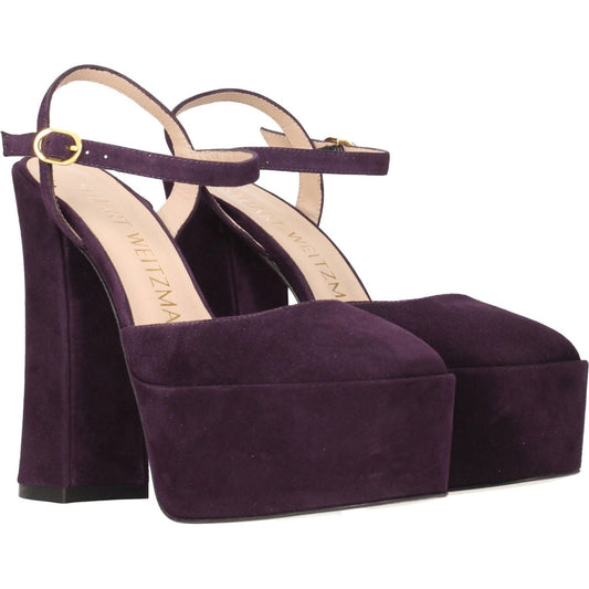 Stuart Weitzman Purple Leather Platforms ST-8547230056713-EU38.5/US8.5