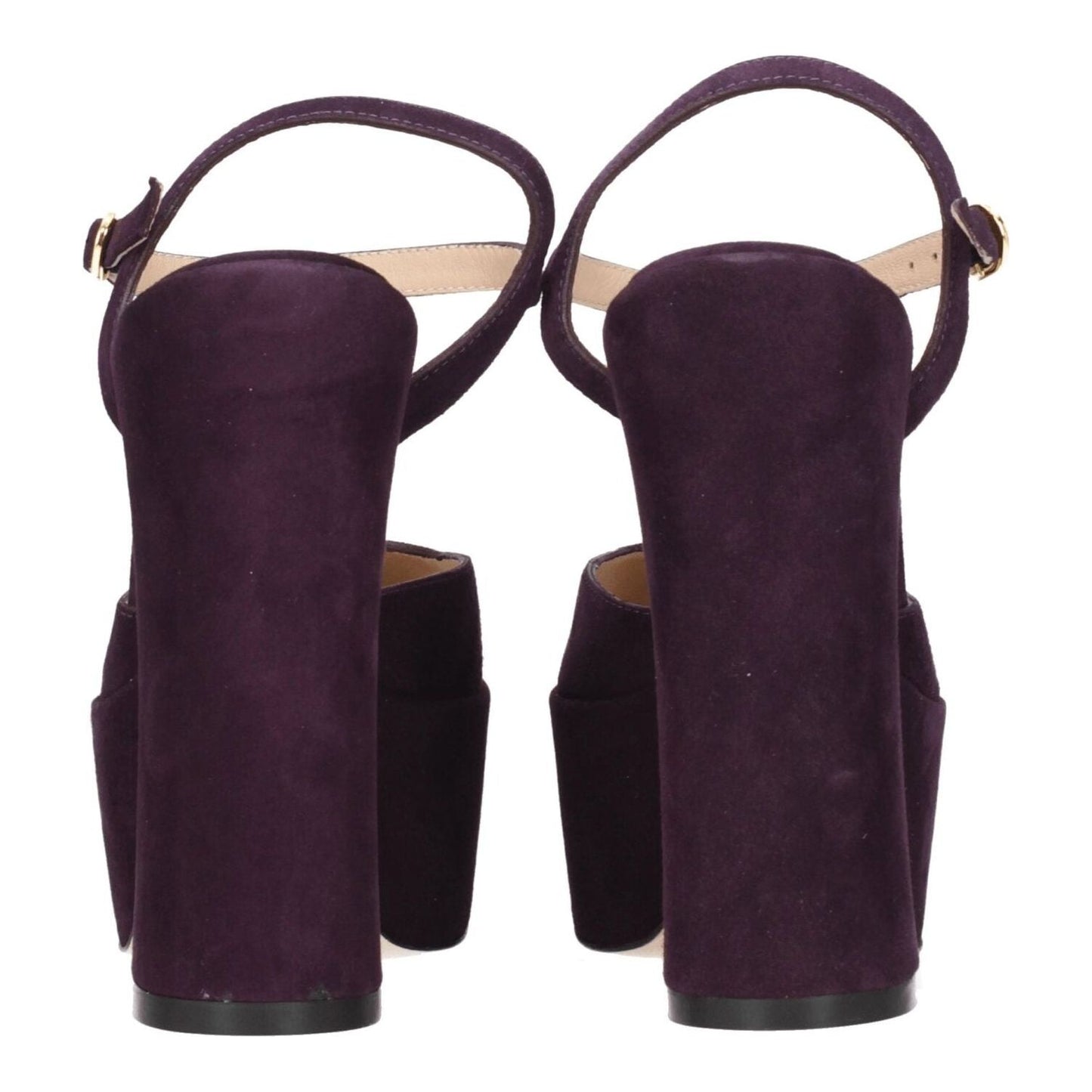 Stuart Weitzman Purple Leather Platforms ST-8547230056713-EU38.5/US8.5