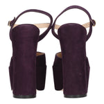 Stuart Weitzman Purple Leather Platforms ST-8547230056713-EU38.5/US8.5