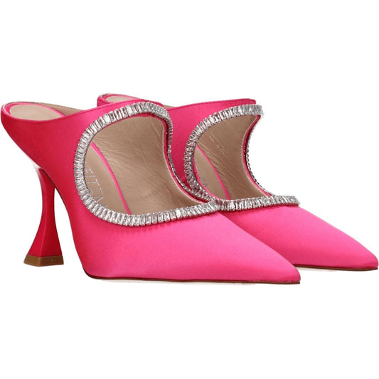 Stuart Weitzman Pink Satin Stiletto Heels Sandals