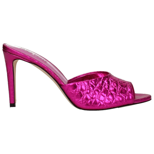 Paris Texas Pink Leather Stiletto Heels Sandals
