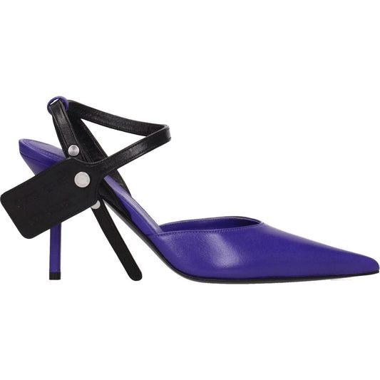 Off-White Purple Leather High Heel Pumps OF-8547284320521-EU35/US5