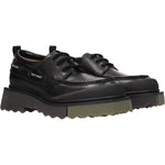 Off-White Black Leather Slip-On Loafers OF-8547312009481-EU42/US9