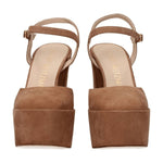 Stuart Weitzman Beige Leather Platforms ST-8547313123593-EU38/US8