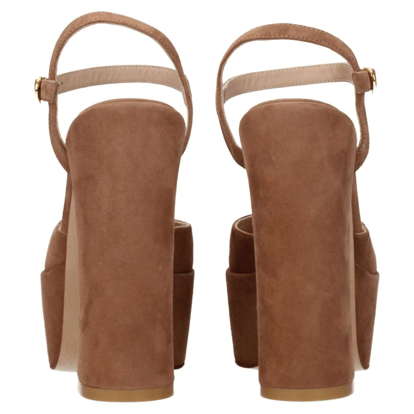 Stuart Weitzman Beige Leather Platforms ST-8547313123593-EU38/US8