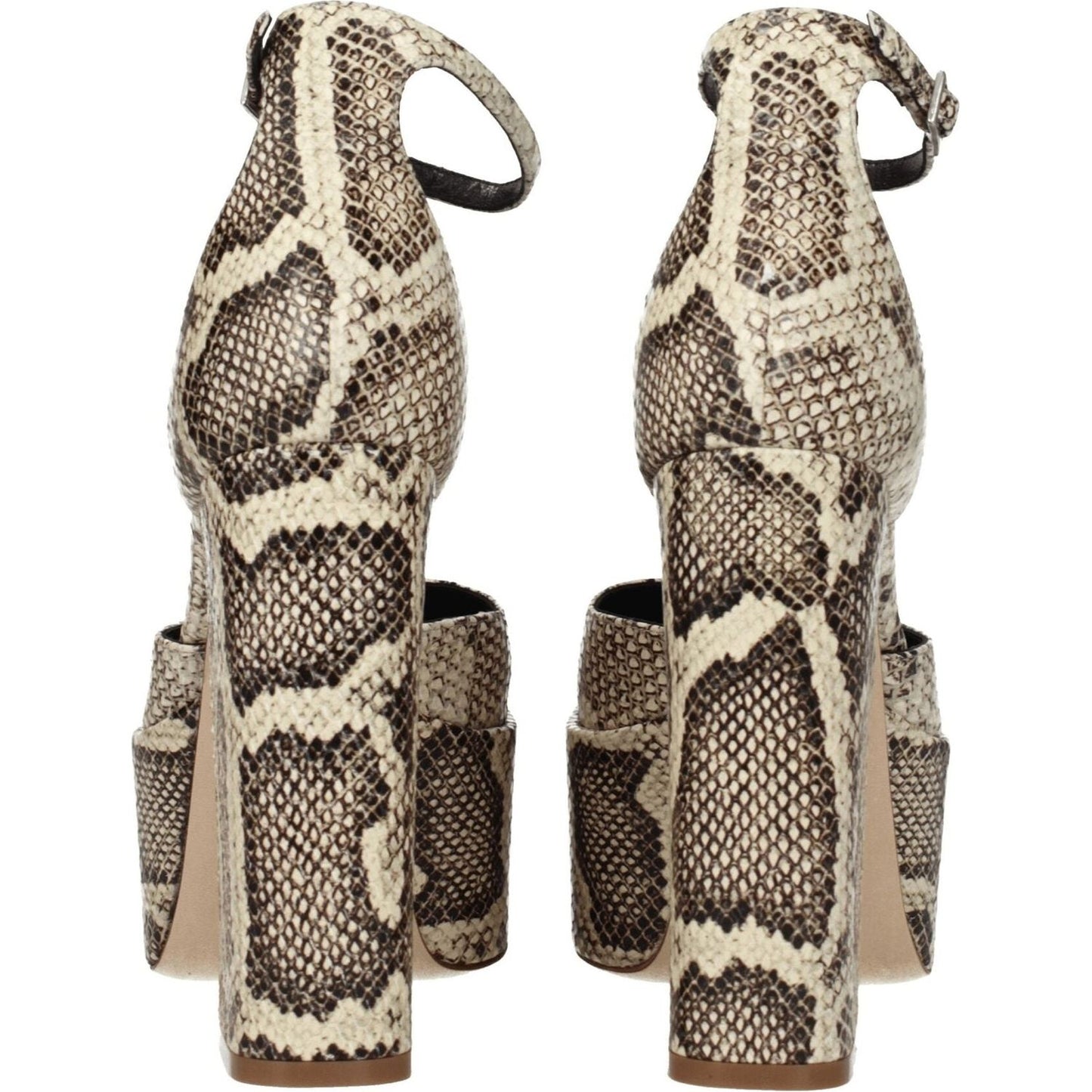 Paris Texas Beige Leather Platforms PA-8547327279369-EU36/US6
