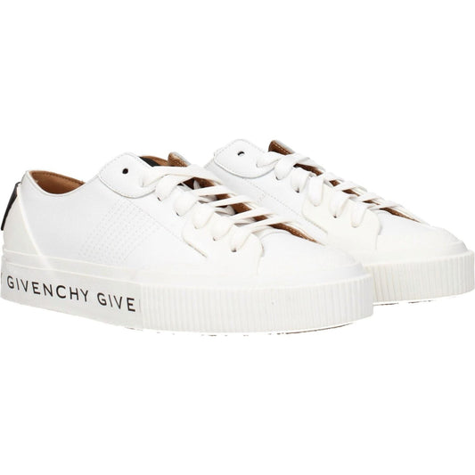 Givenchy White Leather Low Tops GI-8547337273609-EU35/US5