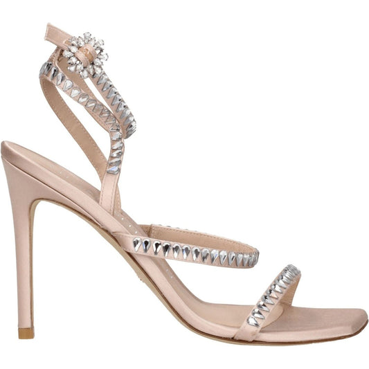 Stuart Weitzman Pink Satin Stiletto Heels Sandals ST-8547355492617-EU37.5/US7.5