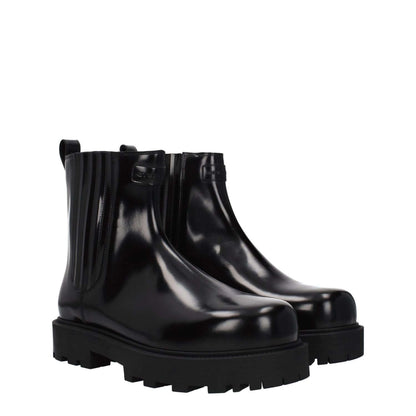 Givenchy Black Leather Ankle Boots
