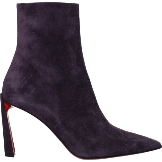 Christian Louboutin Purple Leather Ankle Boots LO-8547413950729-EU36/US6