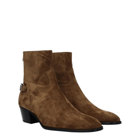 Celine Brown Leather Ankle Boots CE-8547413819657-EU41/US8