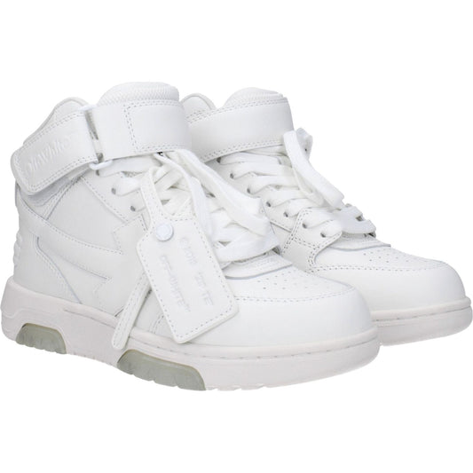 Off-White White Leather High Tops OF-8547431973129-EU35/US5