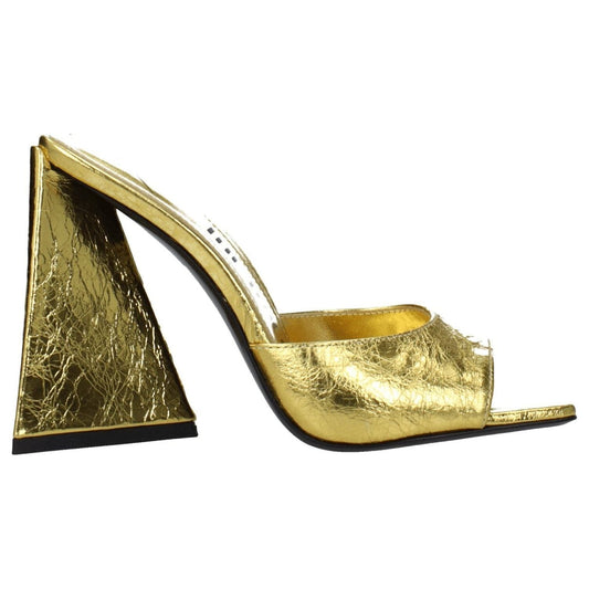 The Attico Gold Leather Platforms TH-8547455697161-EU36/US6