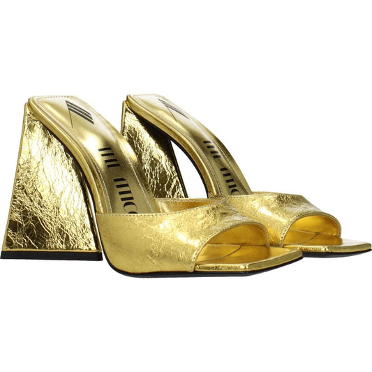 The Attico Gold Leather Platforms TH-8547455697161-EU36/US6
