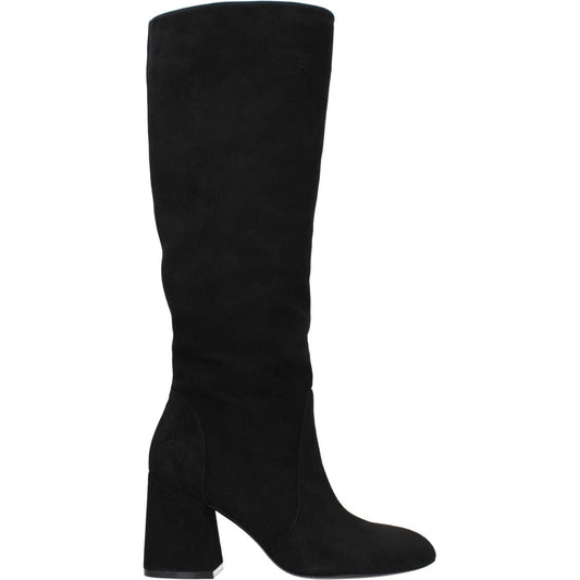 Stuart Weitzman Black Leather High Heel Boots ST-8547457597705-EU38/US8