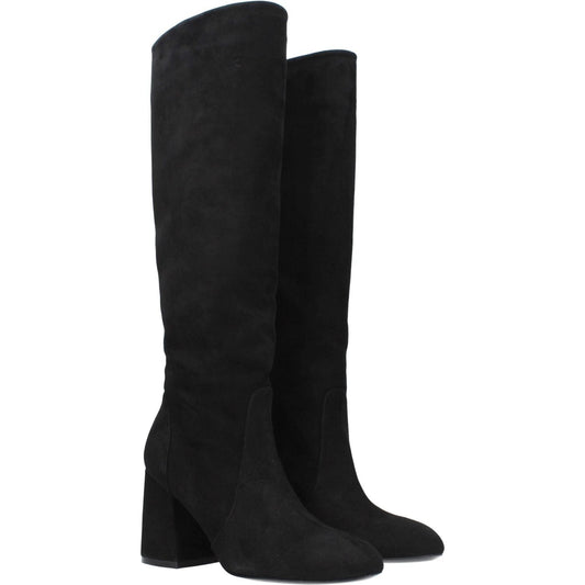 Stuart Weitzman Black Leather High Heel Boots ST-8547457597705-EU38/US8