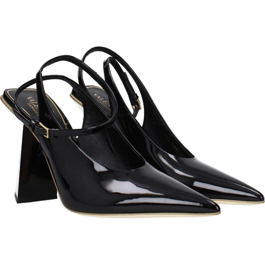 Valentino Garavani Black Leather Sandals VA-8547461005577-EU36/US6