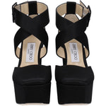 Jimmy Choo Black Satin Platforms JI-8547461988617-EU37/US7