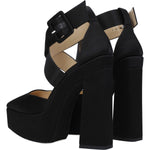 Jimmy Choo Black Satin Platforms JI-8547461988617-EU37/US7