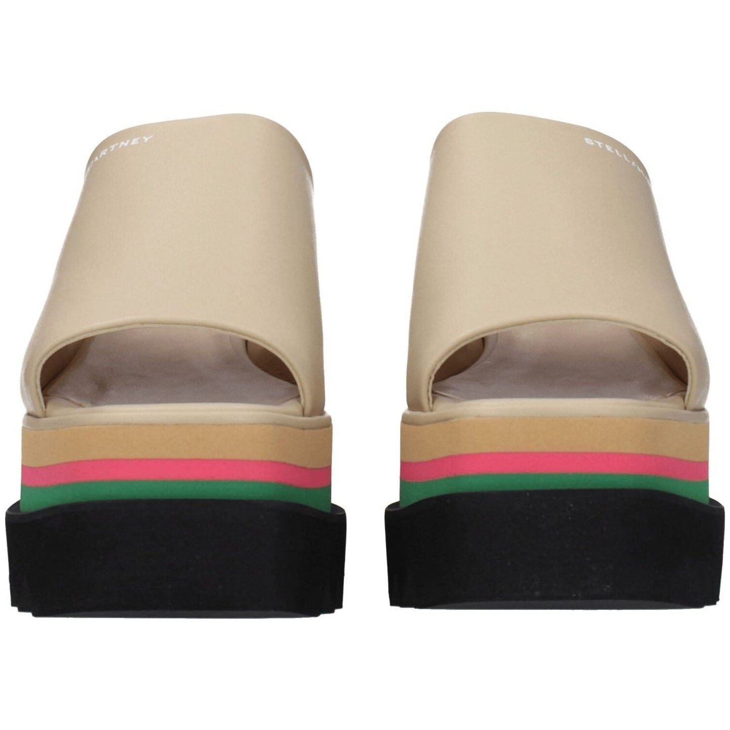Stella McCartney Beige Leather Slippers Sandals ST-8547462381833-EU37.5/US7.5