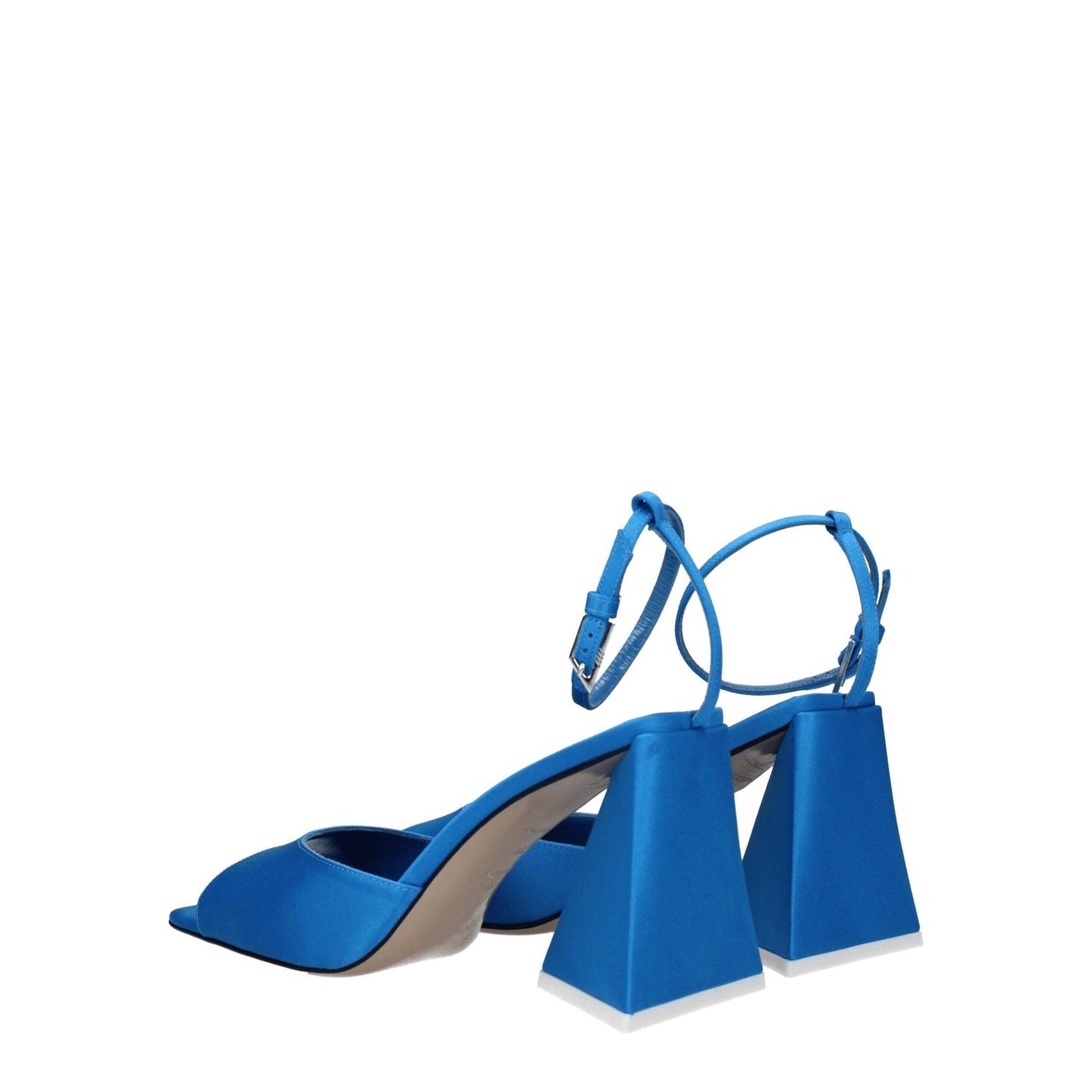 The Attico Blue Satin Stiletto Heels Sandals TH-8547462807817-EU36/US6