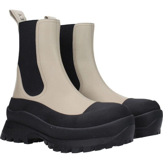 Stella McCartney Black Leather Ankle Boots ST-8547463758089-EU37/US7