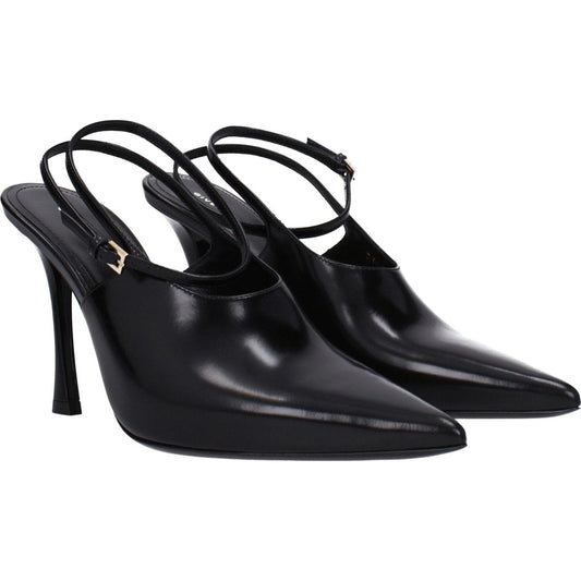Givenchy Black Leather High Heel Pumps GI-8547464675593-EU36.5/US6.5