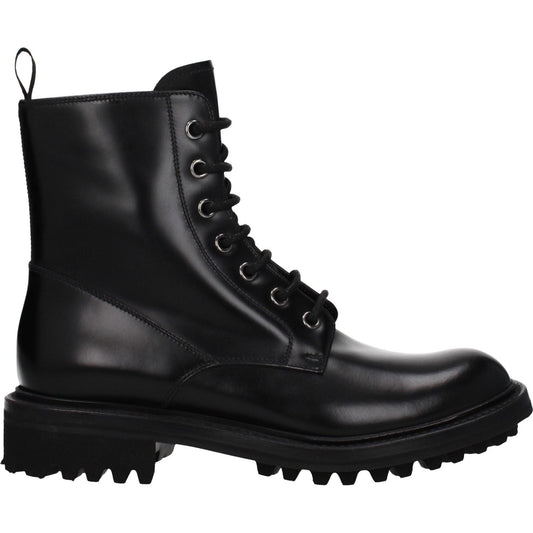 Church's Black Leather Ankle Boots CH-8597735866633-EU36/US6