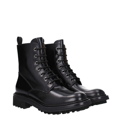 Church's Black Leather Ankle Boots