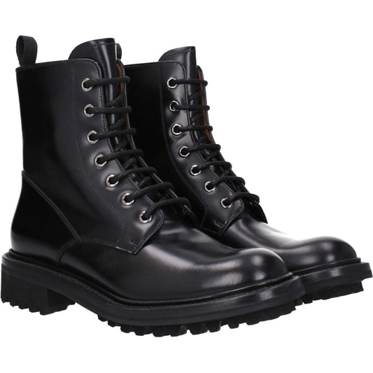Church's Black Leather Ankle Boots CH-8597735866633-EU36/US6
