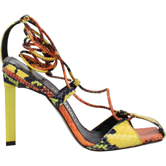 The Attico Orange Leather Stiletto Heels Sandals TH-8597894070537-EU37/US7